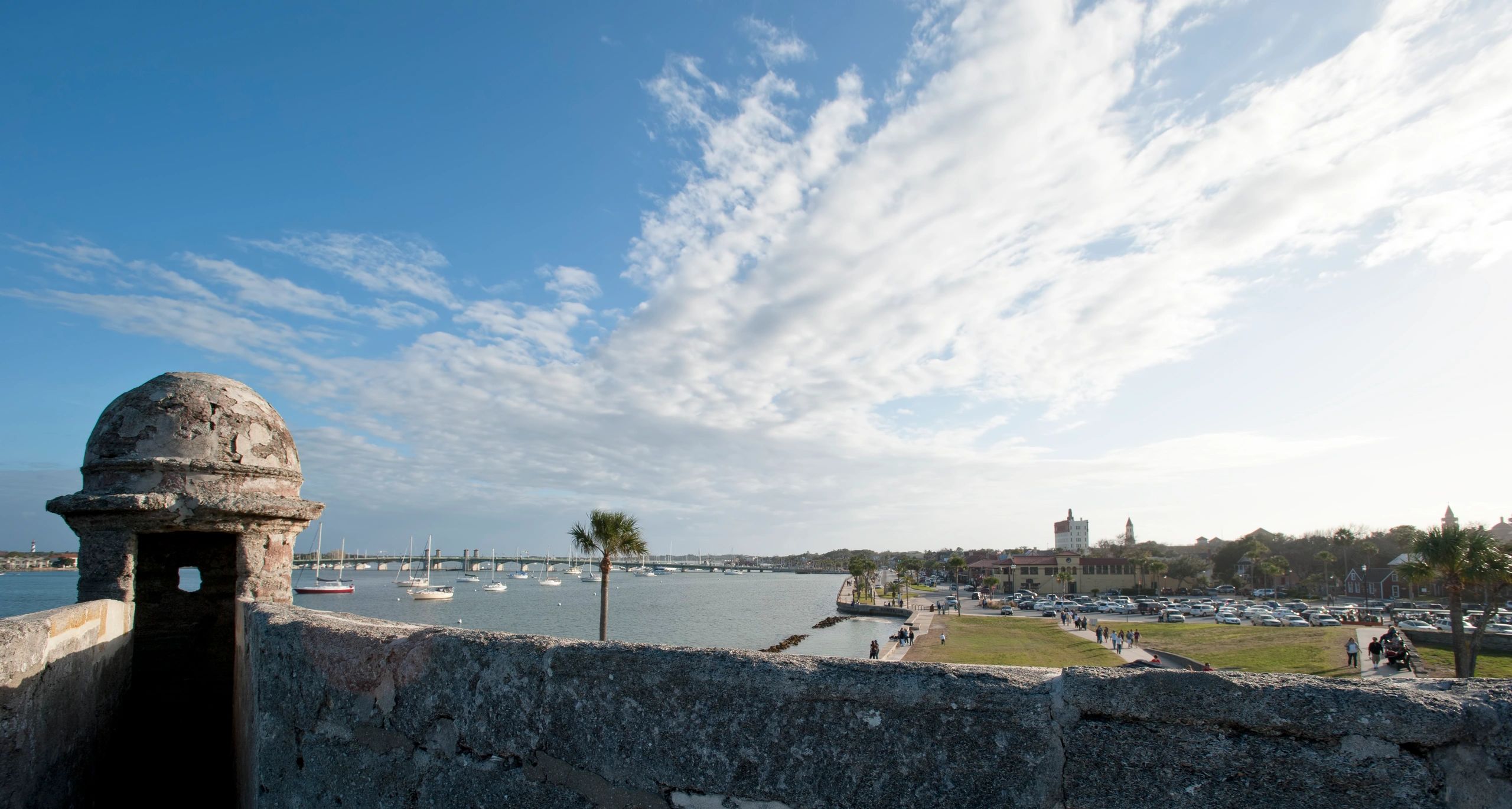 Florida bridge and residential area
