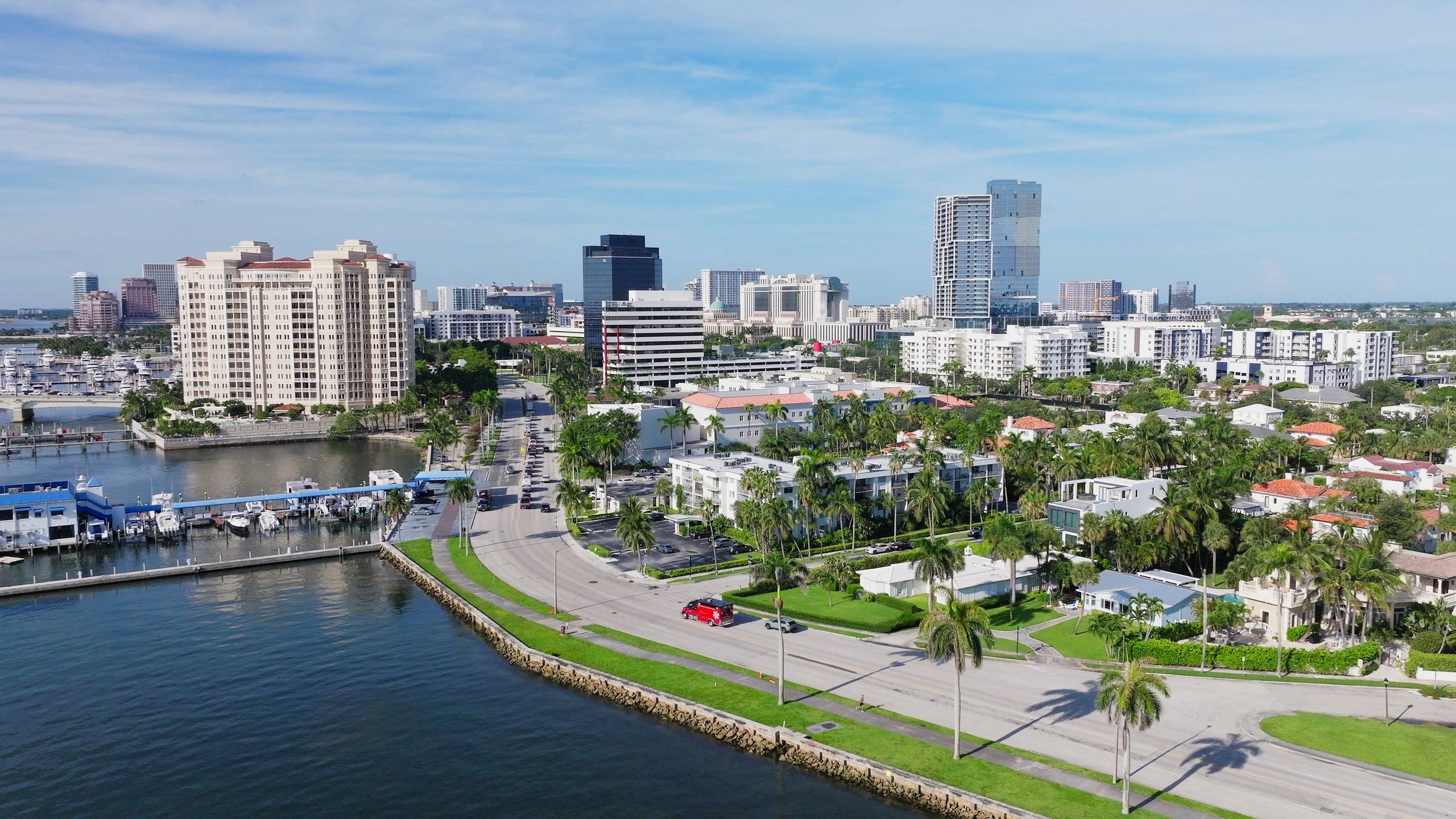 Florida intracoastal waterfront skyline