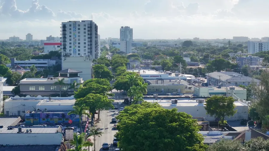 Florida commercial district with shops and everyday convenience
