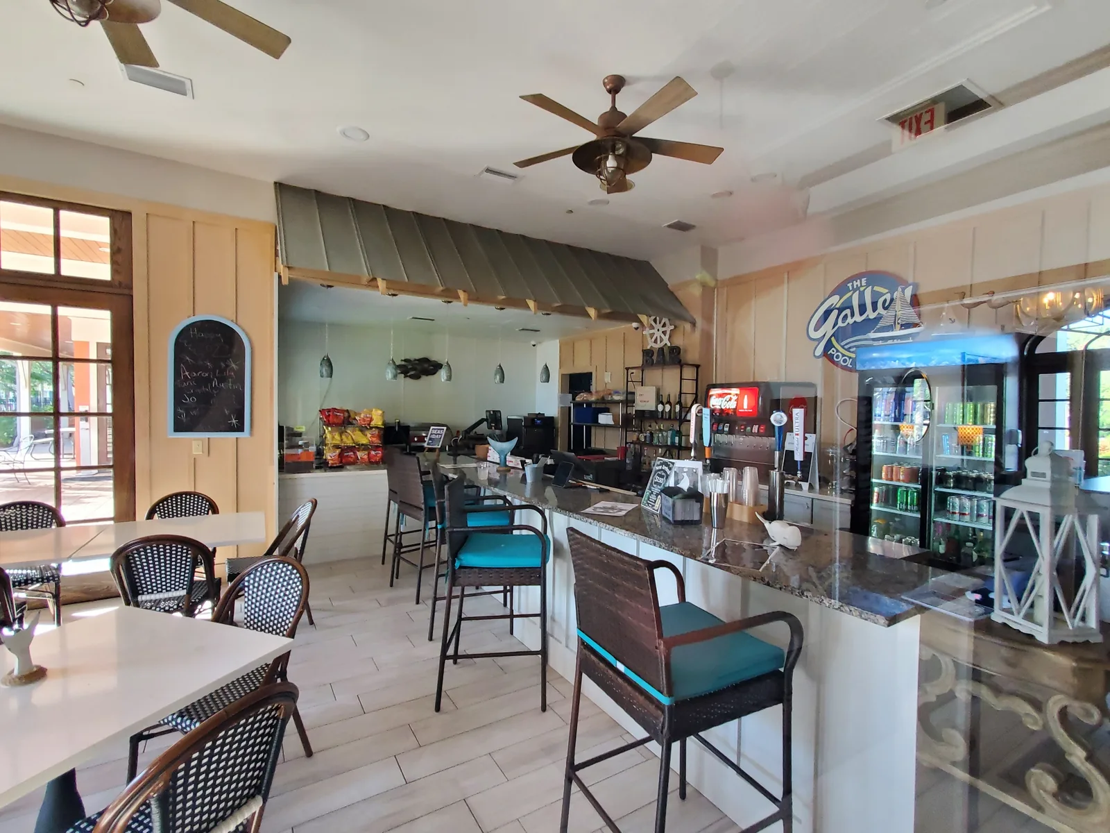 The Galley poolside cafe and bar at the MiraBay Club in Apollo Beach