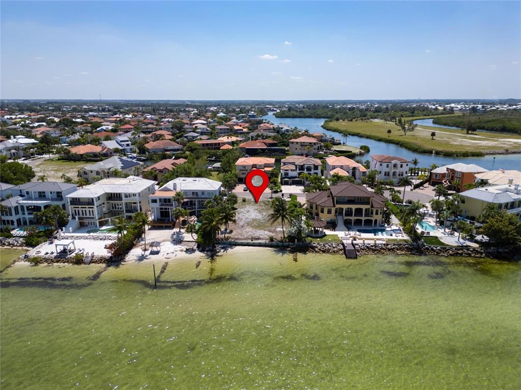 Aerial locating 1013 Symphony Isles Boulevard in Symphony Isles, Apollo Beach