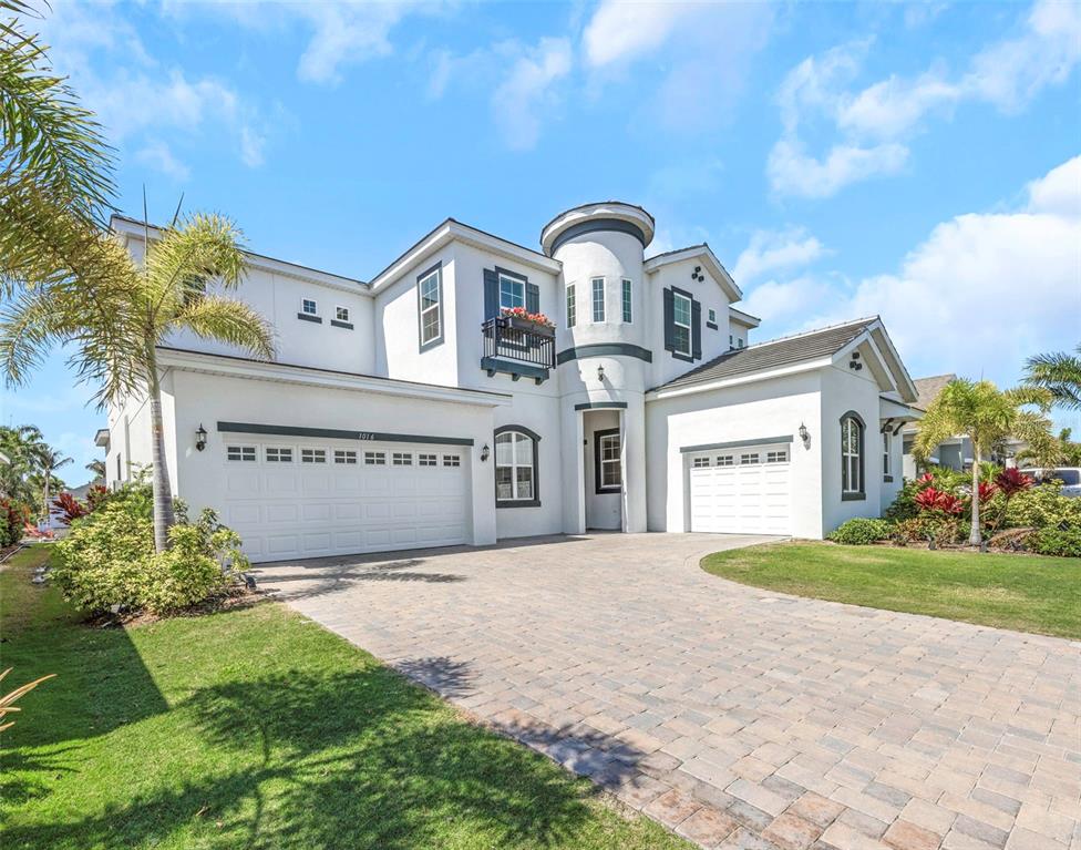 Front of 1016 Signet Drive, a 2023 Park Square Homes Carrara plan in MiraBay, Apollo Beach FL
