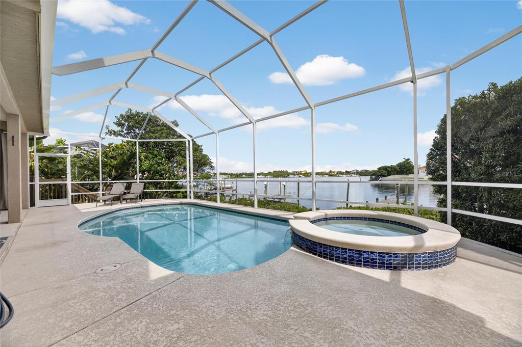 Screened gunite pool at 1231 Acappella Lane