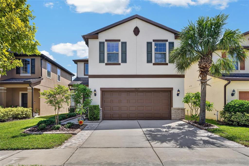 Front of 1521 Custer Bayou Street in gated Bayridge, Ruskin