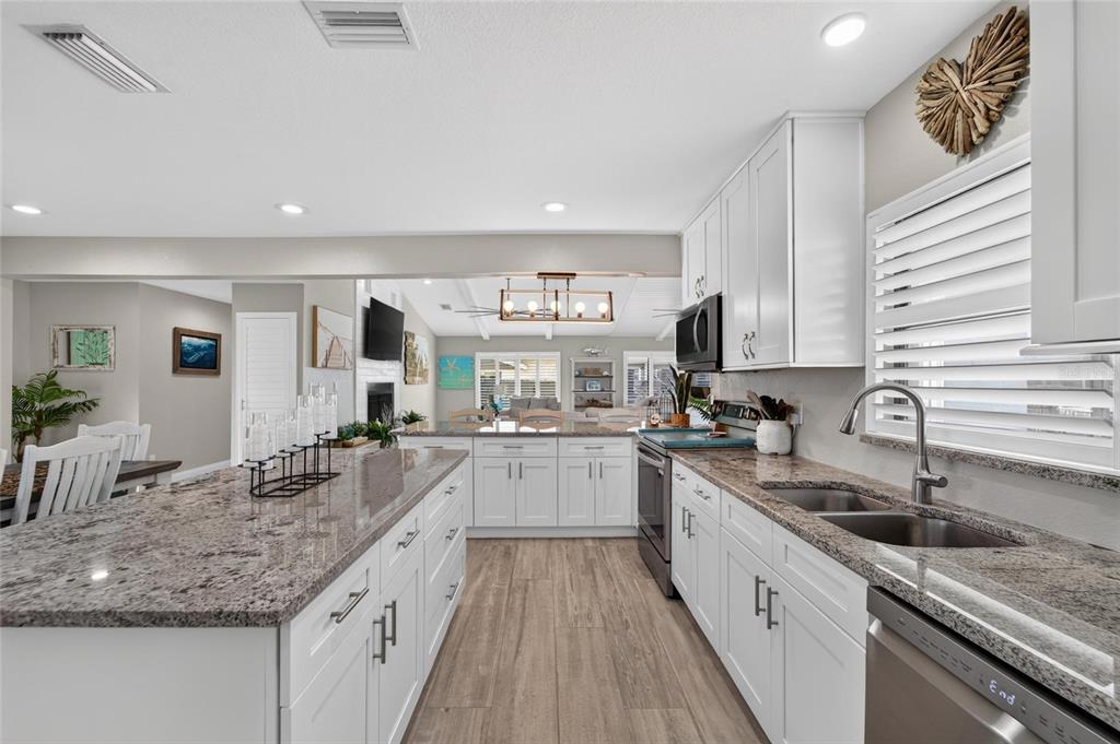 Kitchen and dining area