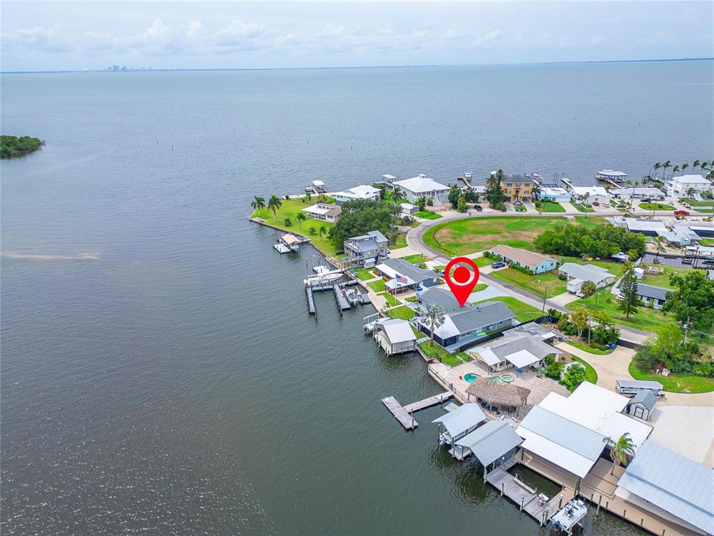 Open water view from 3422 W Shell Point Road