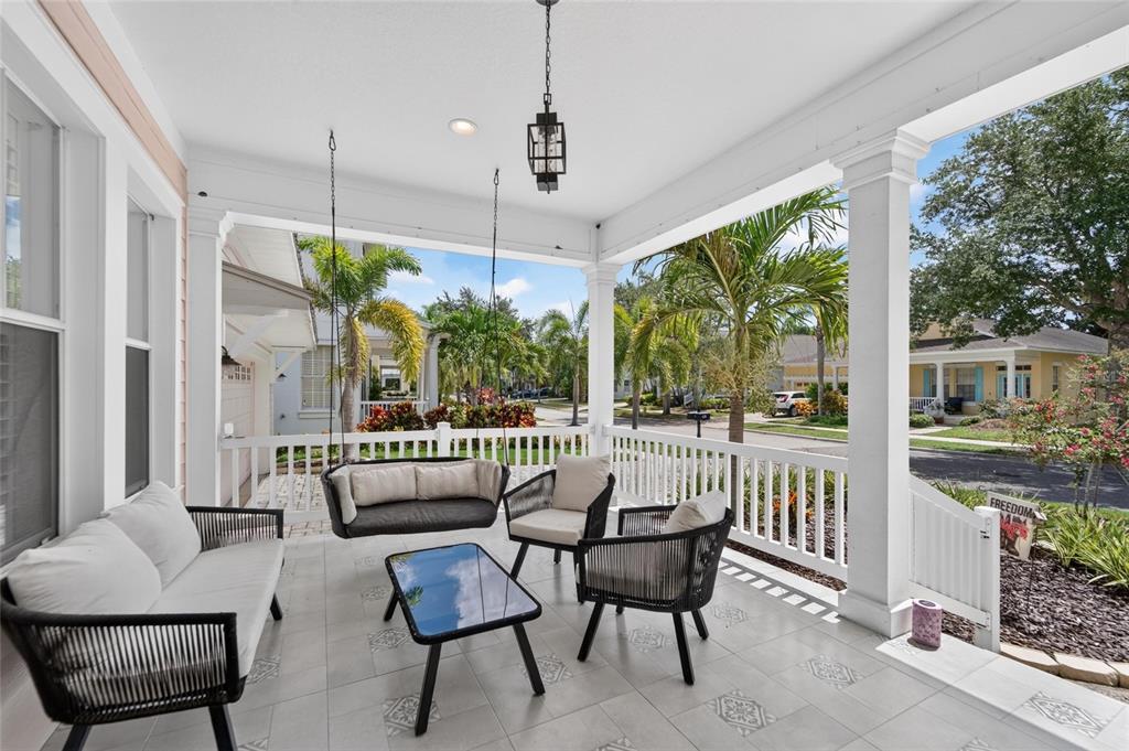 1,350 sq ft screened outdoor living area