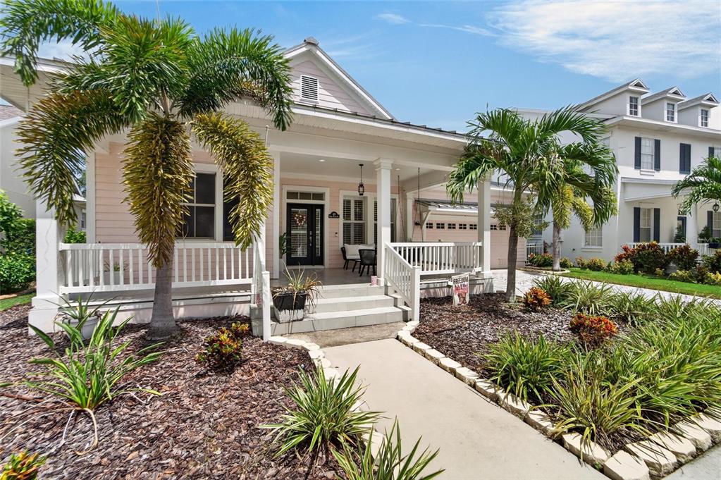 Front of 429 Manns Harbor Drive with two-car garage