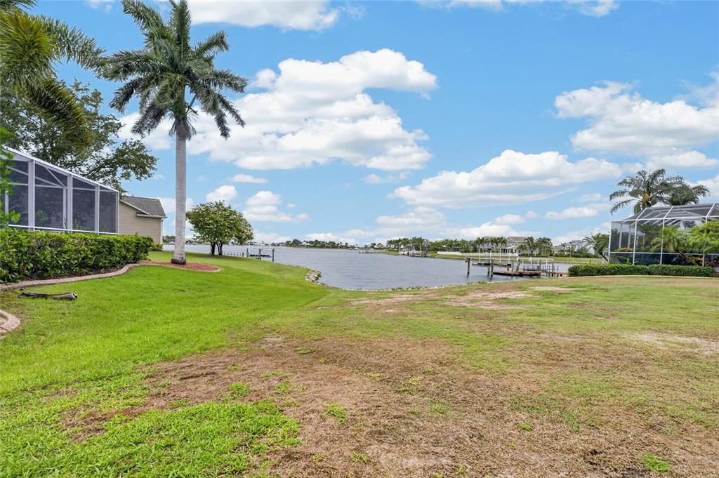 Backyard and lagoon view