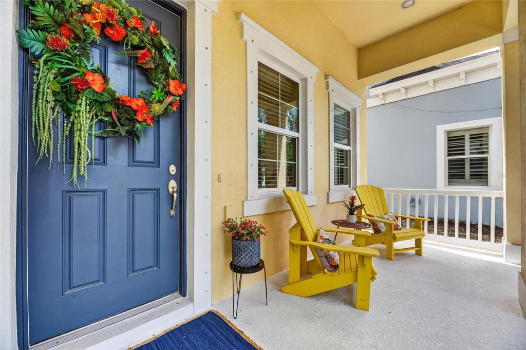 Covered front porch