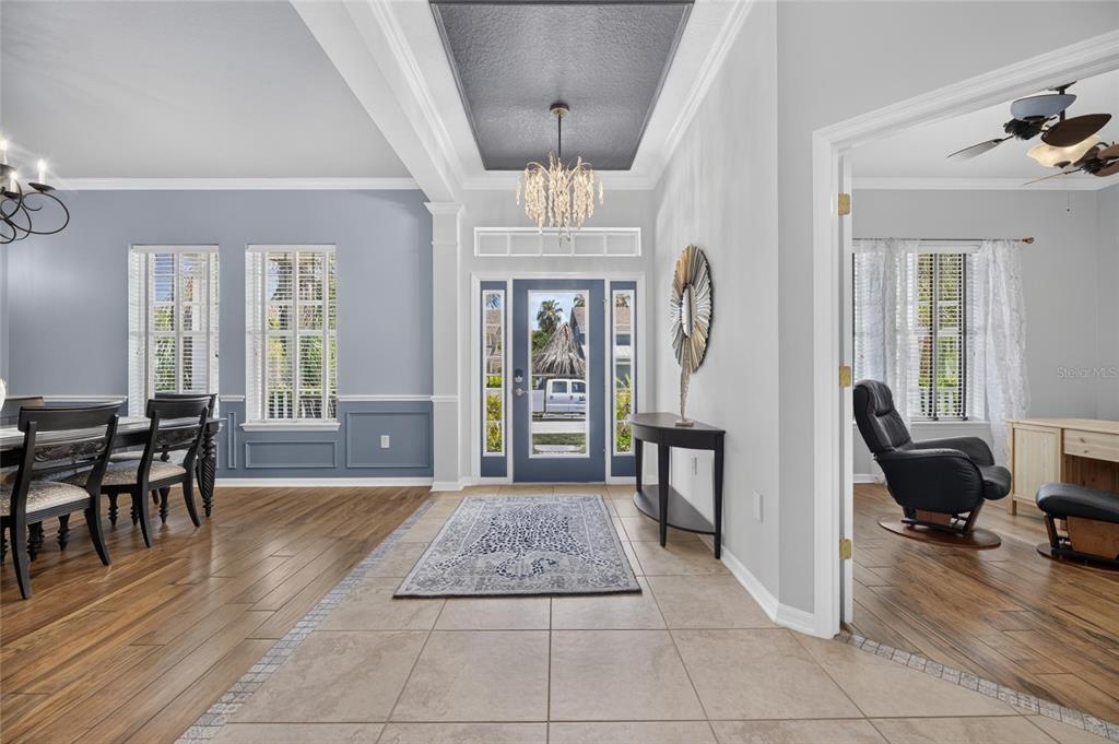 Entry and formal living area