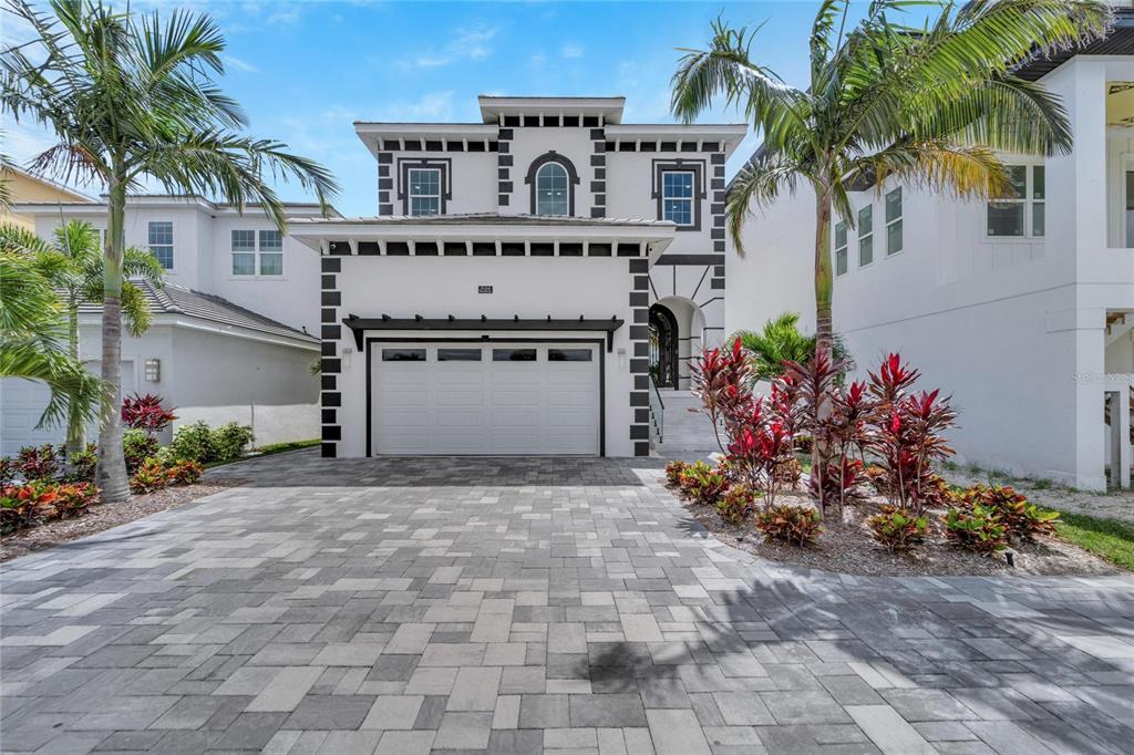 Front of 534 Estuary Shore Lane, a 2023 Bistro Builders home in gated Veneto Shores, Apollo Beach FL