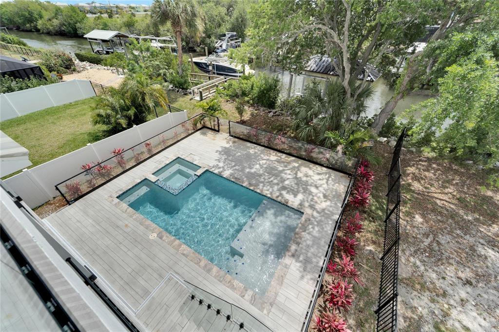 Heated pool and spa at 534 Estuary Shore Lane