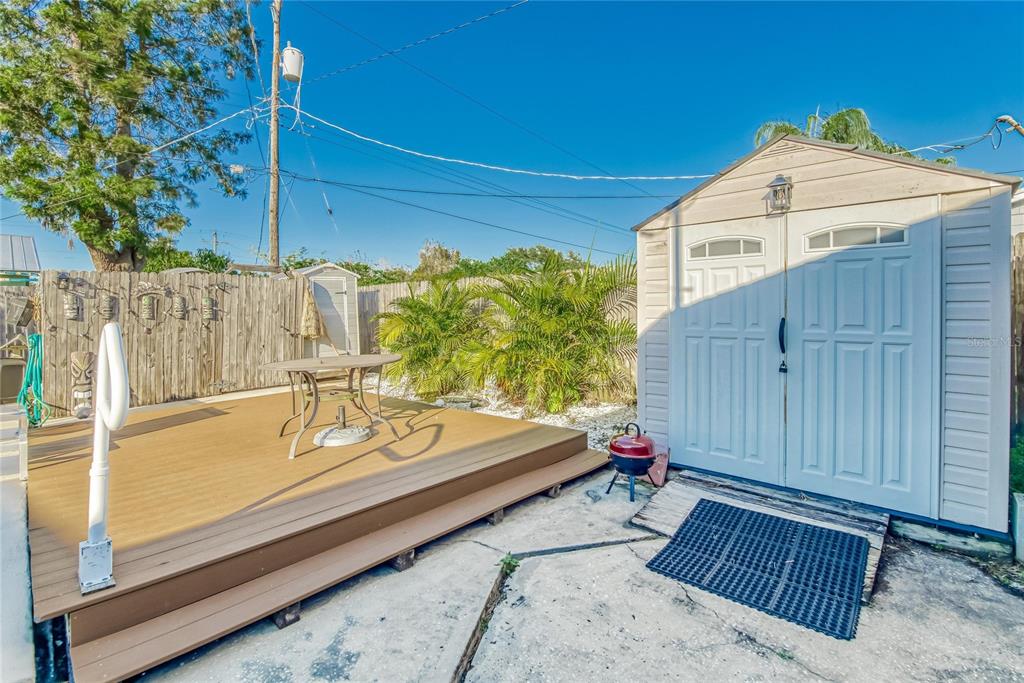 Oversized patio deck