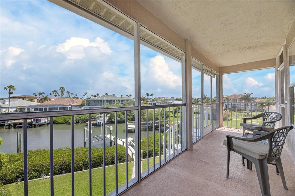 Balcony overlooking the canal