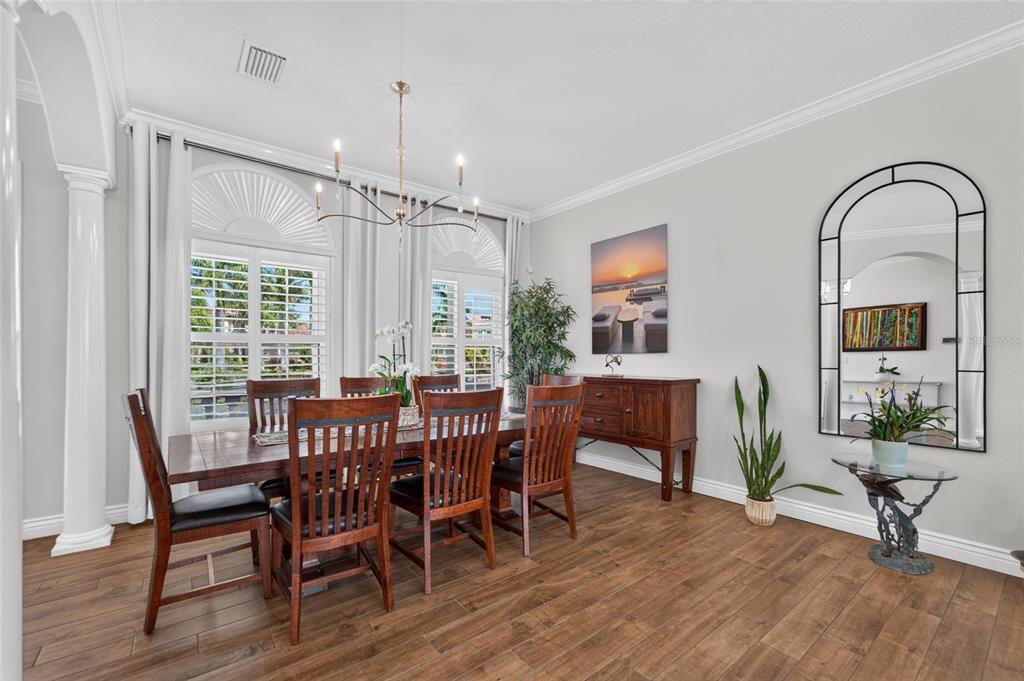 Formal dining room at 6203 Marbella Boulevard