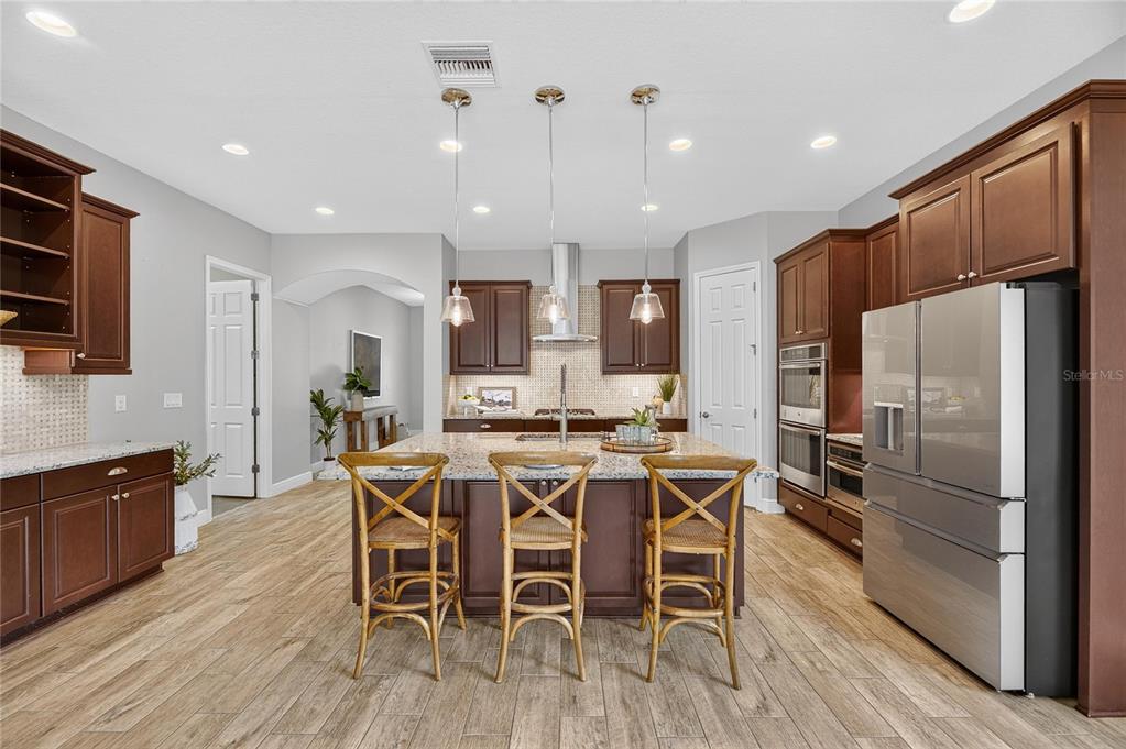 Kitchen and dining area