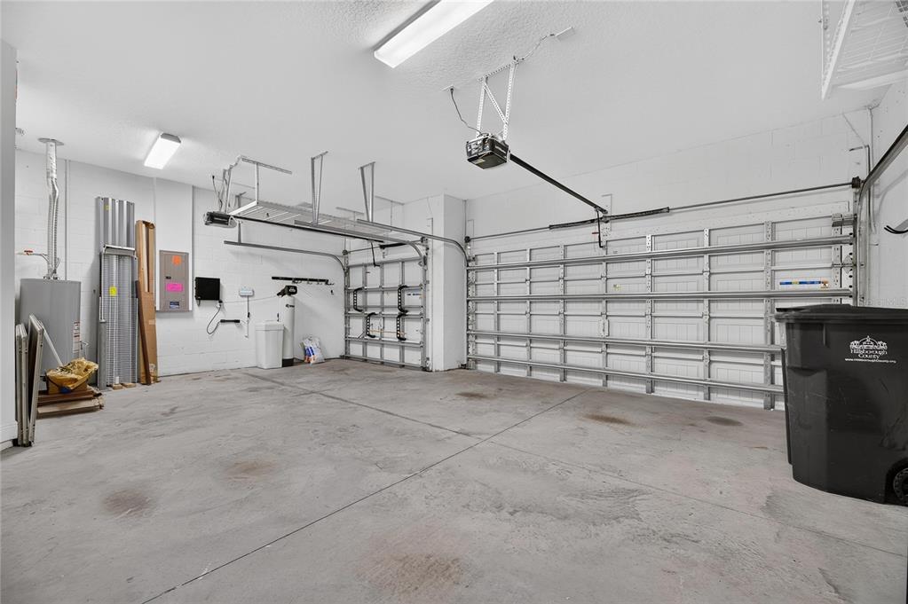 Three-car garage