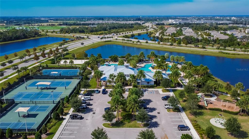 Aerial view of the Waterset amenity center