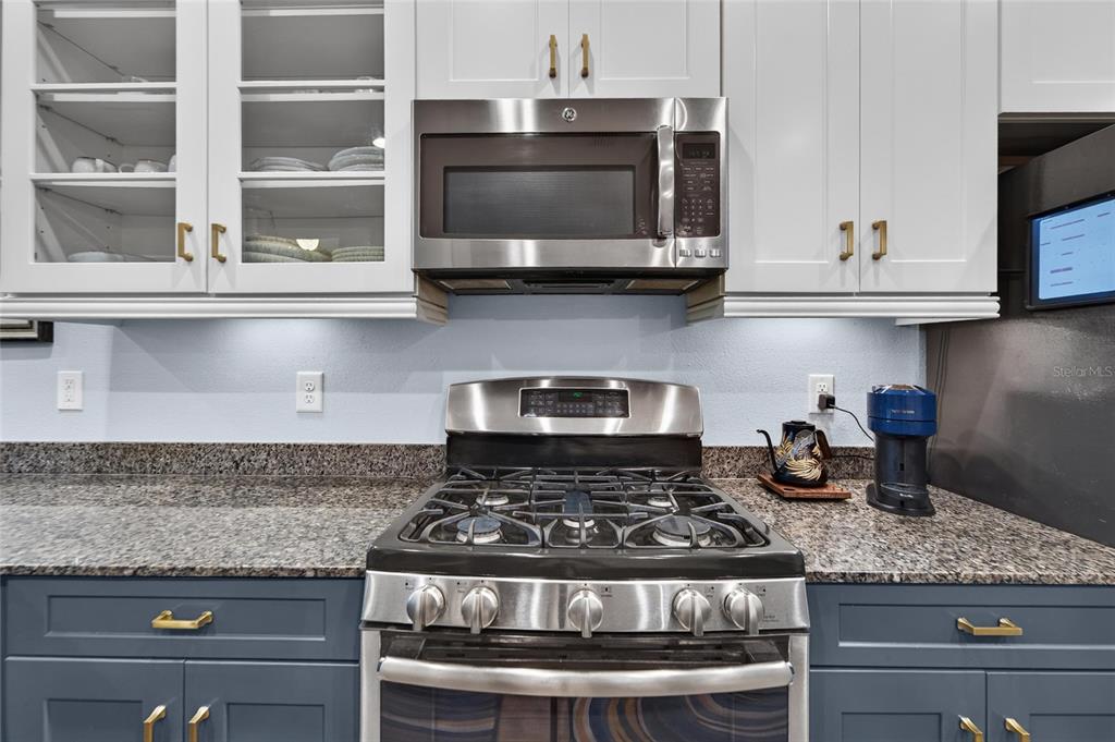 Kitchen with solid wood cabinets