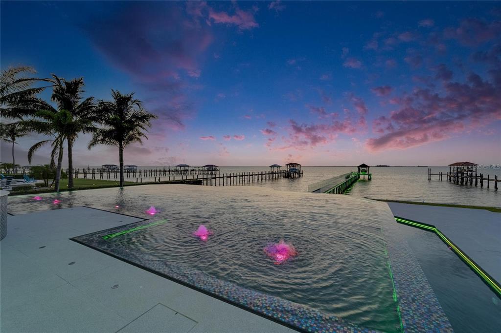Sunset over Tampa Bay from 6526 Surfside Boulevard, Apollo Beach