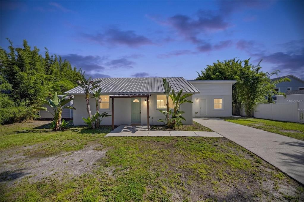 Front of 6712 Myrna Drive, a Palm River waterfront home in Tampa FL