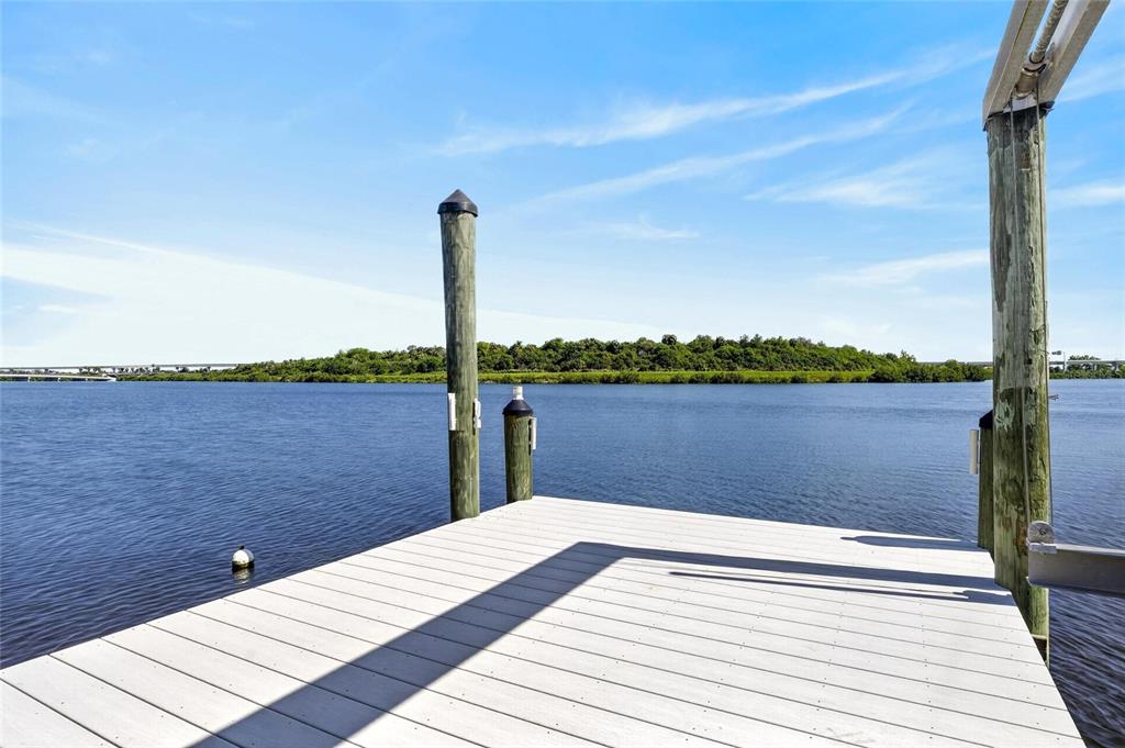 14,000 pound Golden boat lift on the Palm River at 6712 Myrna Drive
