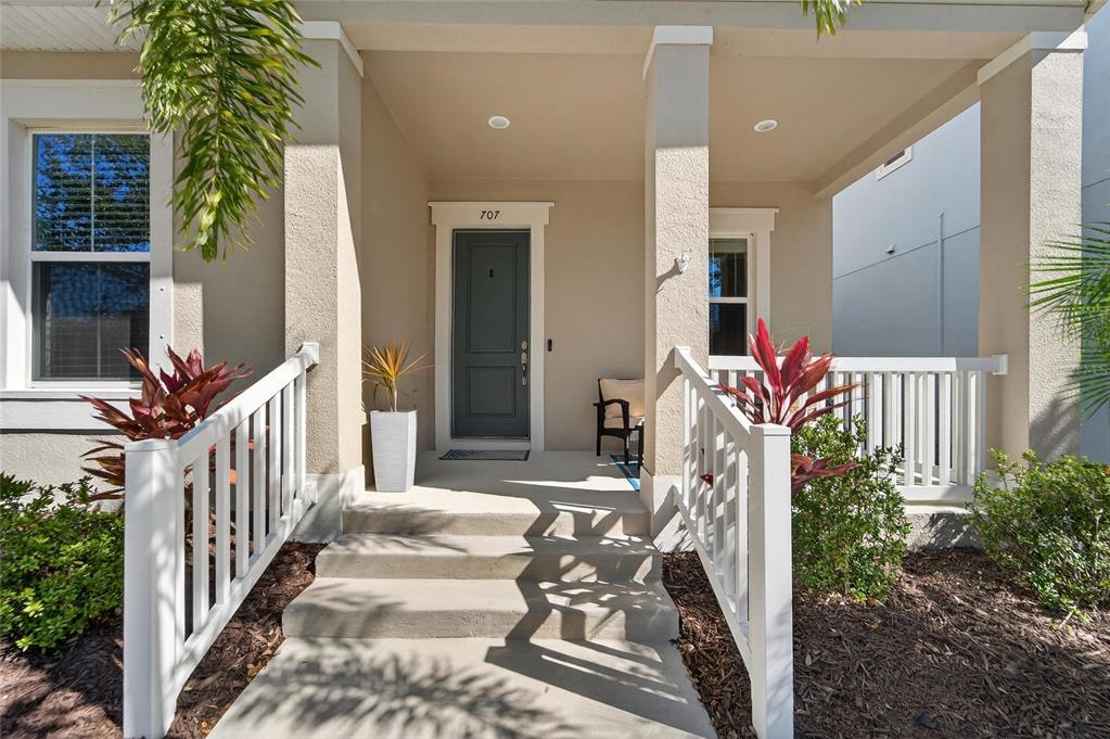 Covered front porch