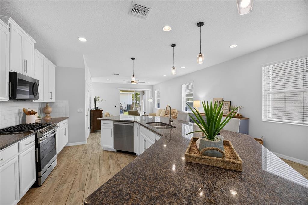 Kitchen and living area