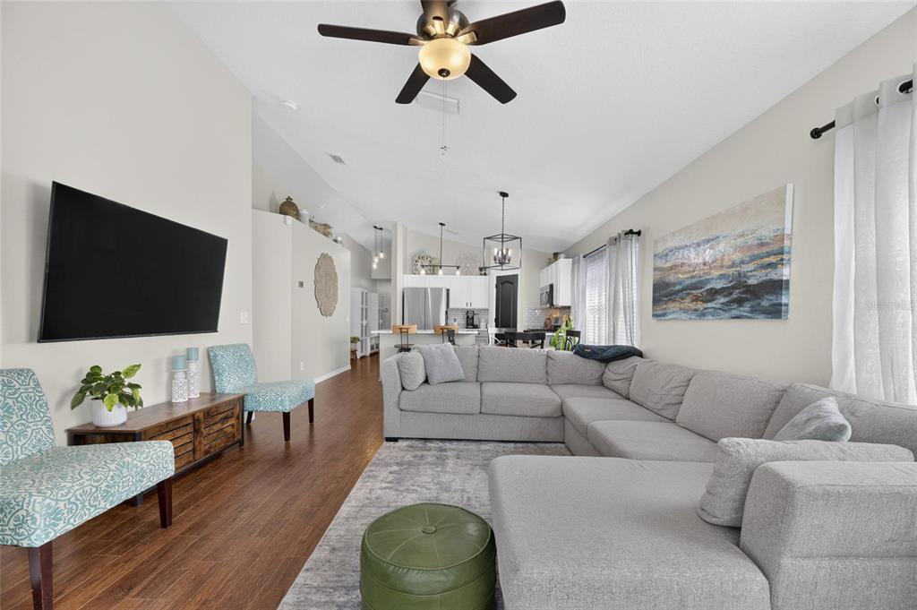 Open family room