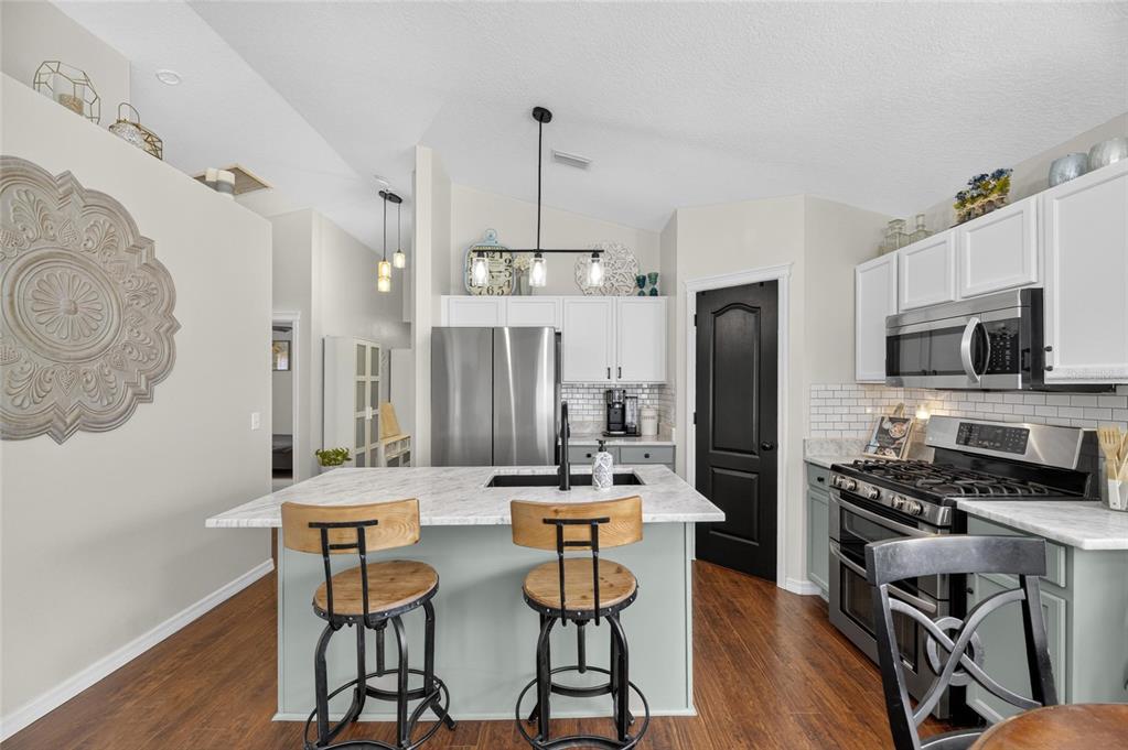 Kitchen and dining area