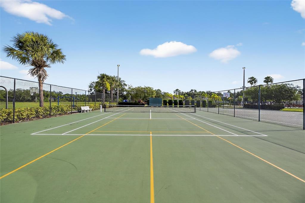 Tennis and pickleball courts