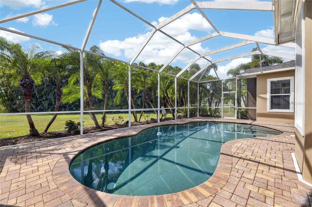 Aerial view of the pool at 824 Islebay Drive