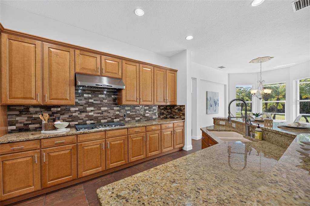 Kitchen cabinetry and island
