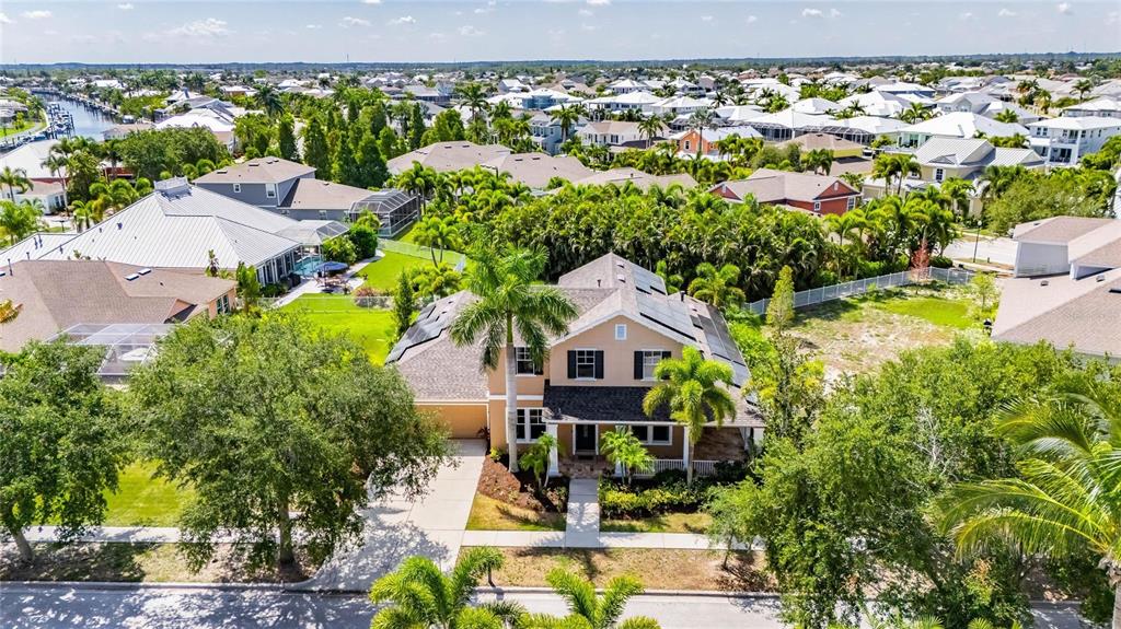Aerial view of MiraBay neighborhood