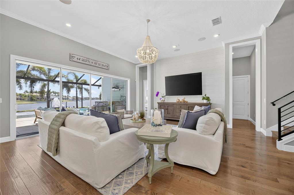 Great room with water views at 825 Manns Harbor Drive, MiraBay