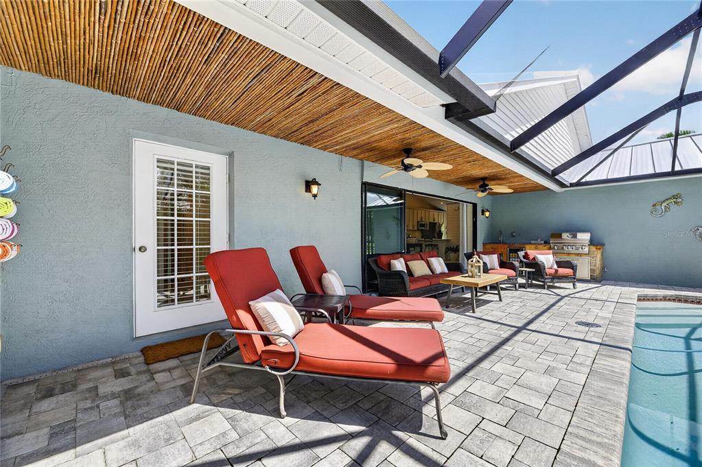 Covered outdoor kitchen
